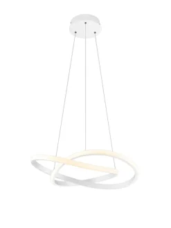 Trio Lighting riippuvalaisin Course mattavalkoinen 4000K