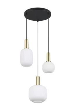 Trio Lighting riippuvalaisin Diva 3-os E27 mattamessinki/val