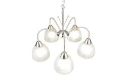 Trio Lighting riippuvalaisin Dobby 5-os E27 harjattu teräs/a