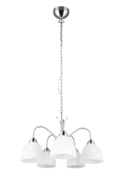 Trio Lighting riippuvalaisin Dobby 5-os E27 harjattu teräs/a