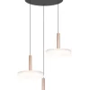 Trio Lighting riippuvalaisin Celeste LED 3-os kahvinruskea