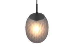 Trio Lighting riippuvalaisin Facette 1-os E27 mattamusta/sav