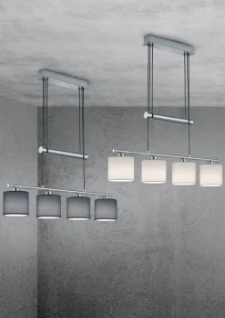 Trio Lighting riippuvalaisin Garda 4xE14 valkoinen