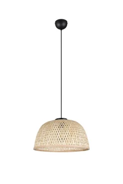 Trio Lighting riippuvalaisin Laurent E27 mattamusta/beige