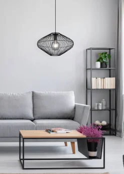 Trio Lighting riippuvalaisin Cobain E27 mattamusta