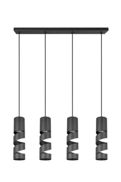 Trio Lighting riippuvalaisin Stream 4-os GU10 mattamusta