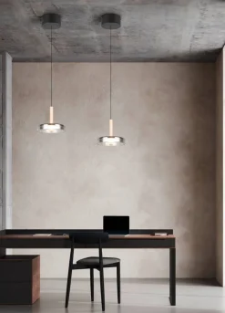 Trio Lighting riippuvalaisin Celeste LED 1-os mattamusta/kro