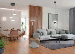 Trio Lighting seinävalaisin Celeste LED mattamusta/valkoinen