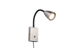 Trio Lighting seinävalaisin Wanda GU10 harjattu teräs