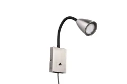 Trio Lighting seinävalaisin Wanda GU10 harjattu teräs