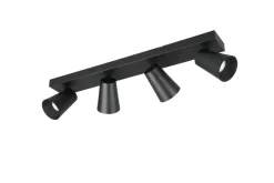 Trio Lighting spottivalaisin Sharp 4-os GU10 mattamusta/kult