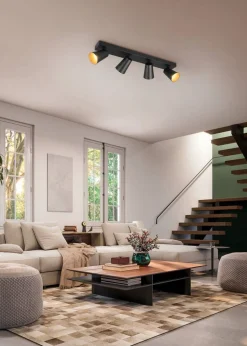 Trio Lighting spottivalaisin Sharp 4-os GU10 mattamusta/kult