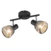 Trio Lighting spottivalaisin Tarifa 2-os E14 mattamusta/krom