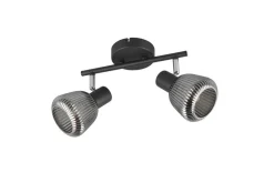 Trio Lighting spottivalaisin Tarifa 2-os E14 mattamusta/krom