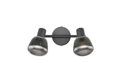 Trio Lighting spottivalaisin Tarifa 2-os E14 mattamusta/krom