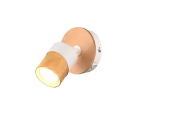 Trio Lighting spottivalaisin Aruni 1-os GU10 puu/mattavalkoi