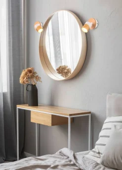 Trio Lighting spottivalaisin Aruni 1-os GU10 puu/mattavalkoi