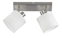 Trio Lighting spottivalaisin Tommy 2-os E14 harjattu teräs/v