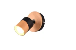 Trio Lighting spottivalaisin Aruni 1-os GU10 puu/mattamusta