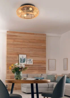 Trio Lighting tuuletinkattovalaisin Lillesand 4xE27 mattamus