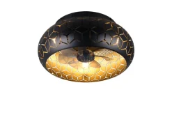 Trio Lighting tuuletinkattovalaisin Bidar 3xE27 mattamusta/k