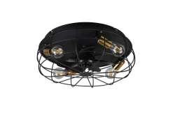 Trio Lighting tuuletinkattovalaisin Trondheim 4xE27 mattamus