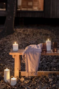 Uyuni LED kynttilä ulkokäyttöön 8,4x10 cm valkoinen