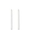 Uyuni LED kynttilä 2,3x25 cm valkea smooth 2 kpl
