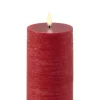 Uyuni LED pöytäkynttilä 7,8x15 cm carmine red rustiikki