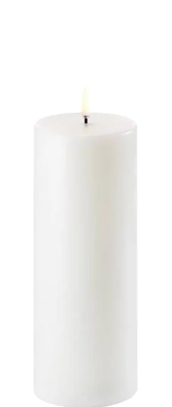 Uyuni LED pöytäkynttilä 7,8x20 cm valkea smooth
