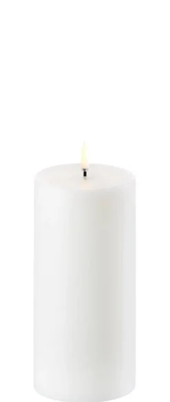 Uyuni LED pöytäkynttilä 7,8x15 cm valkea smooth