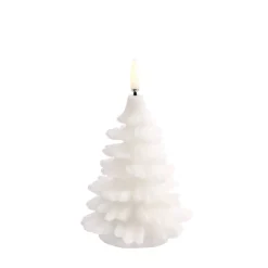 Uyuni LED-kynttilä kuusi 9x12 cm Nordic white Smooth