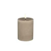 Uyuni LED-kynttilä 7,8x10 cm Sandstone Rustic