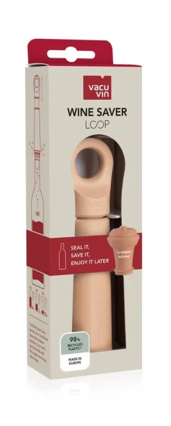 Vacuvin viinipumppu ja korkki Loop Terra