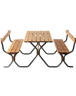 Varax istuinryhmä Rasta Viking,  mustalla rungolla