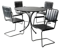 Varax Suvisaari pöytä pyöreä musta