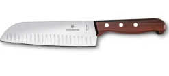 Victorinox Santoku 17 cm ovaalihiottu puukahvalla