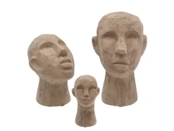 Villa Collection Talvik veistos 23 cm sementti ruskeanharmaa