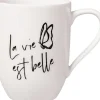 Villeroy&Boch Statement muki 11,5x8x10,5cm 0,28l La vie est belle