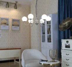 Virvatuli pallokruunuvalaisin Inka sat.kromi matta opalilasi