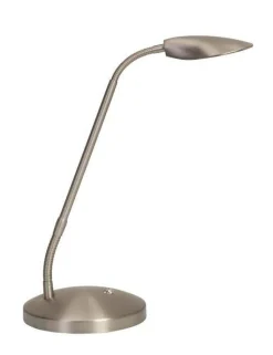 Virvatuli pöytävalaisin Alaska LED satiinikromi