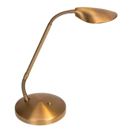 Virvatuli pöytävalaisin Alaska LED antiikkimessinki