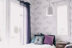 Virvatuli riippuvalaisin Rock valkoinen metalli 20 cm E27