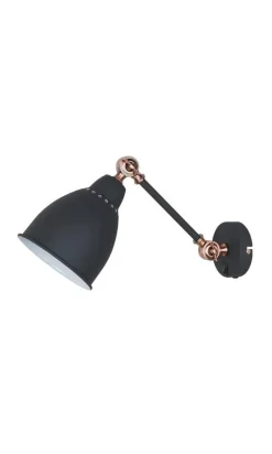 Virvatuli seinävalaisin Peppi matta musta/kupari E27