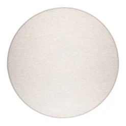 VM-Carpet Aho 72 beige, kapea pellavakantti Ø 160 cm