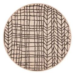 VM-Carpet matto Lastu ø 200 cm 5 ruskea