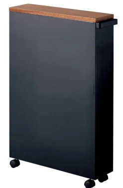 Yamazaki kapea hyllykkö pyörillä Tower musta