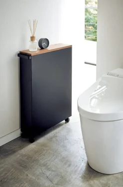 Yamazaki kapea hyllykkö pyörillä Tower musta