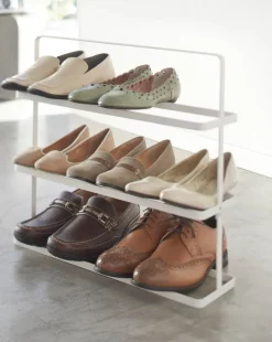 Yamazaki Kenkäteline Tower 3 hyllyä valkoinen