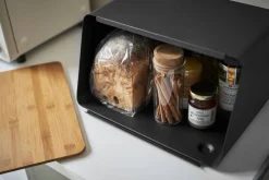 Yamazaki leipälaatikko + irtokansi Tower musta